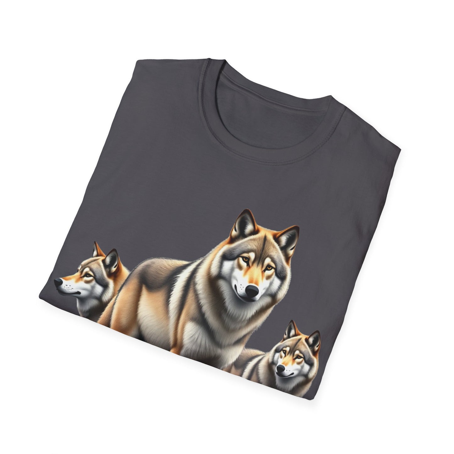 Wolf Trio Unisex T-Shirt - 'You Are Not Alone' Design