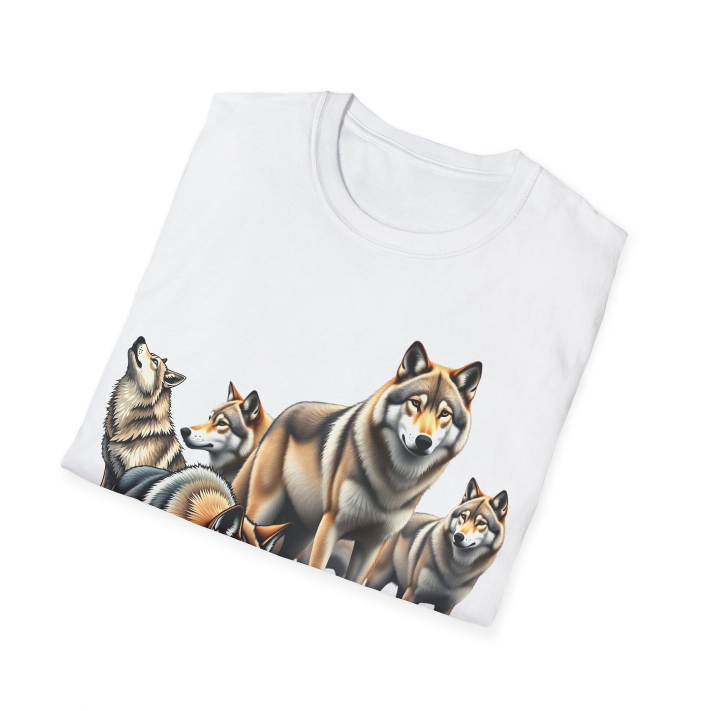 Wolf Pack Unisex T-Shirt 'Not Alone'