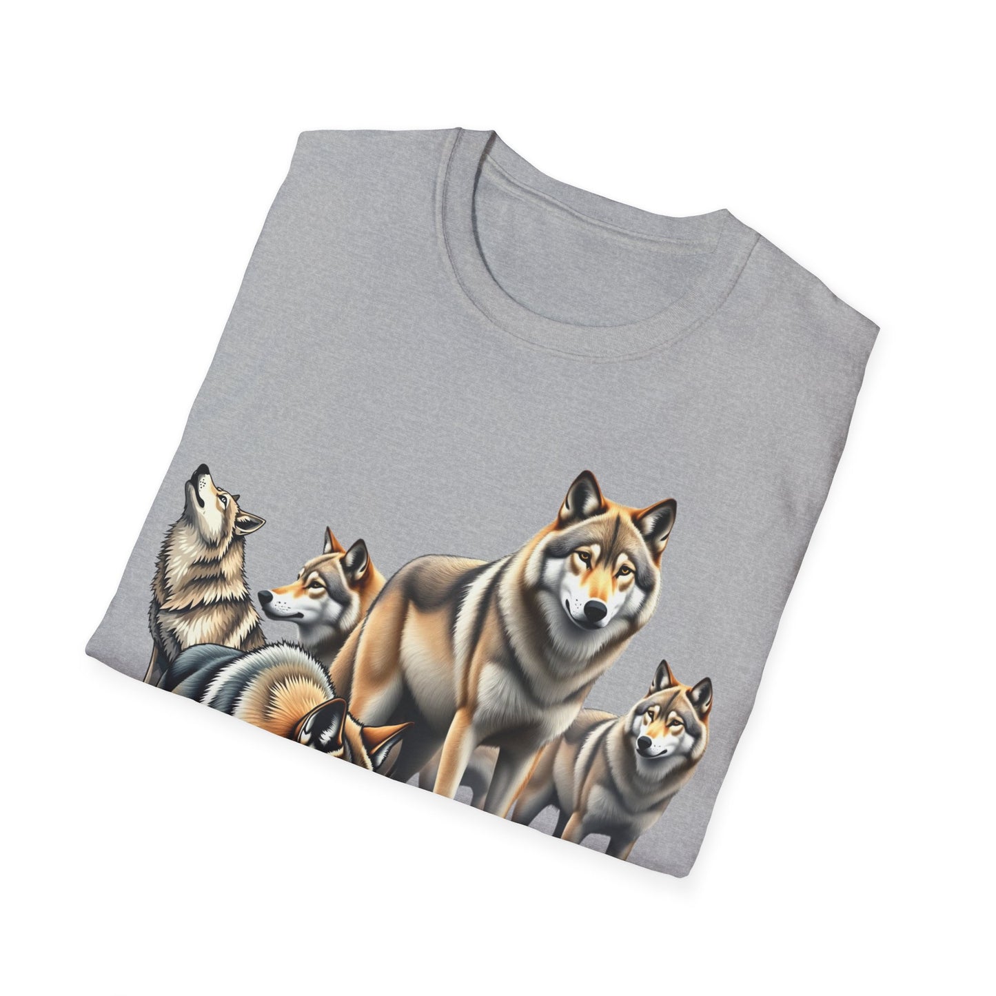 Wolf Pack Unisex T-Shirt 'Not Alone'