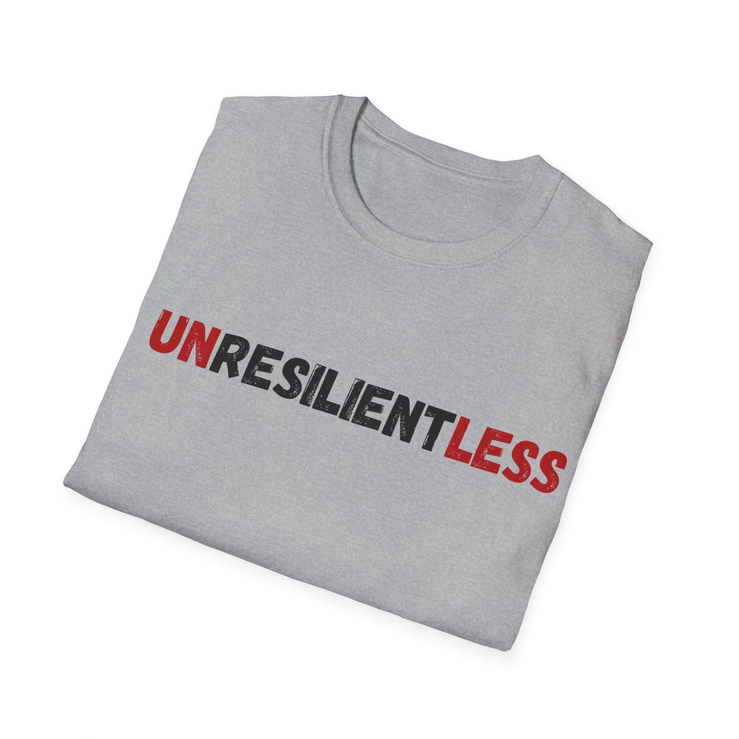 Unisex T-Shirt with 'Unresilientless' Play On Words Design