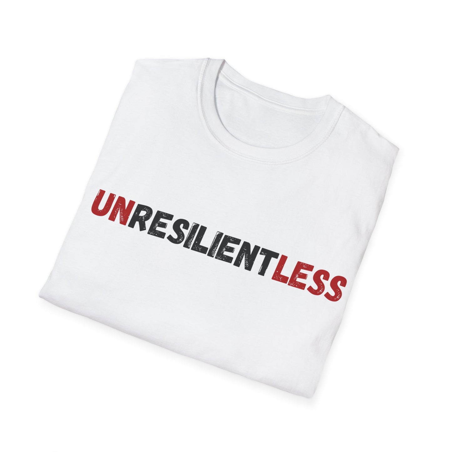 Unisex T-Shirt with 'Unresilientless' Play On Words Design