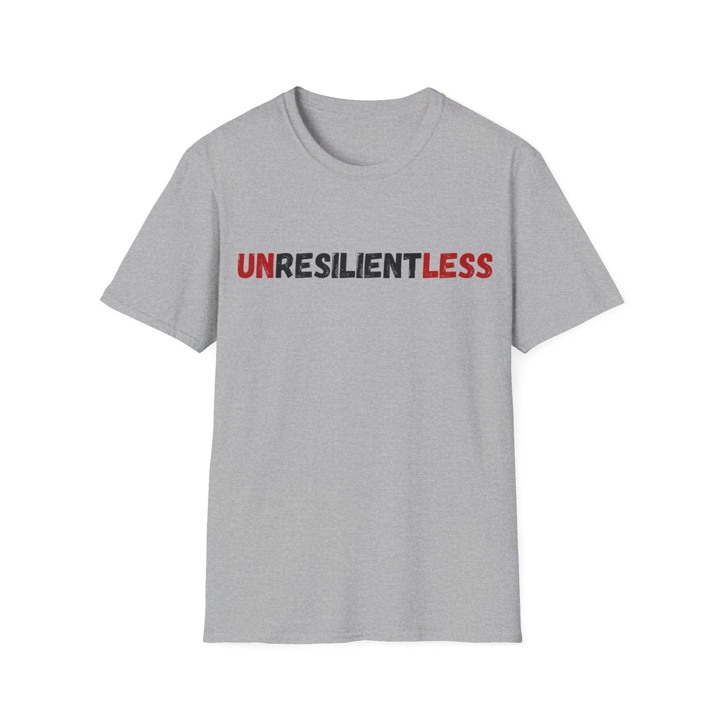 Unisex T-Shirt with 'Unresilientless' Play On Words Design