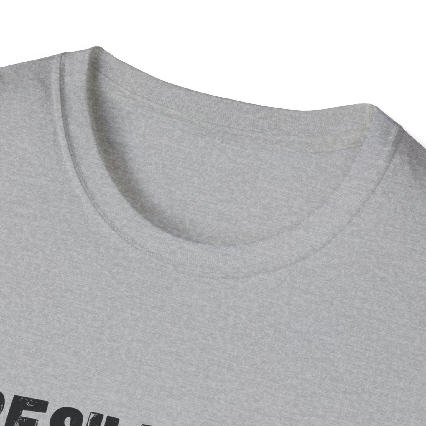 Unisex T-Shirt with 'Unresilientless' Play On Words Design
