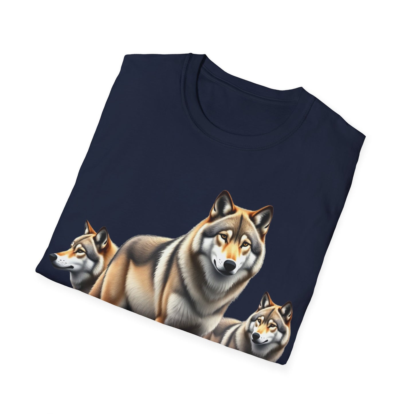 Wolf Trio Unisex T-Shirt - 'You Are Not Alone' Design