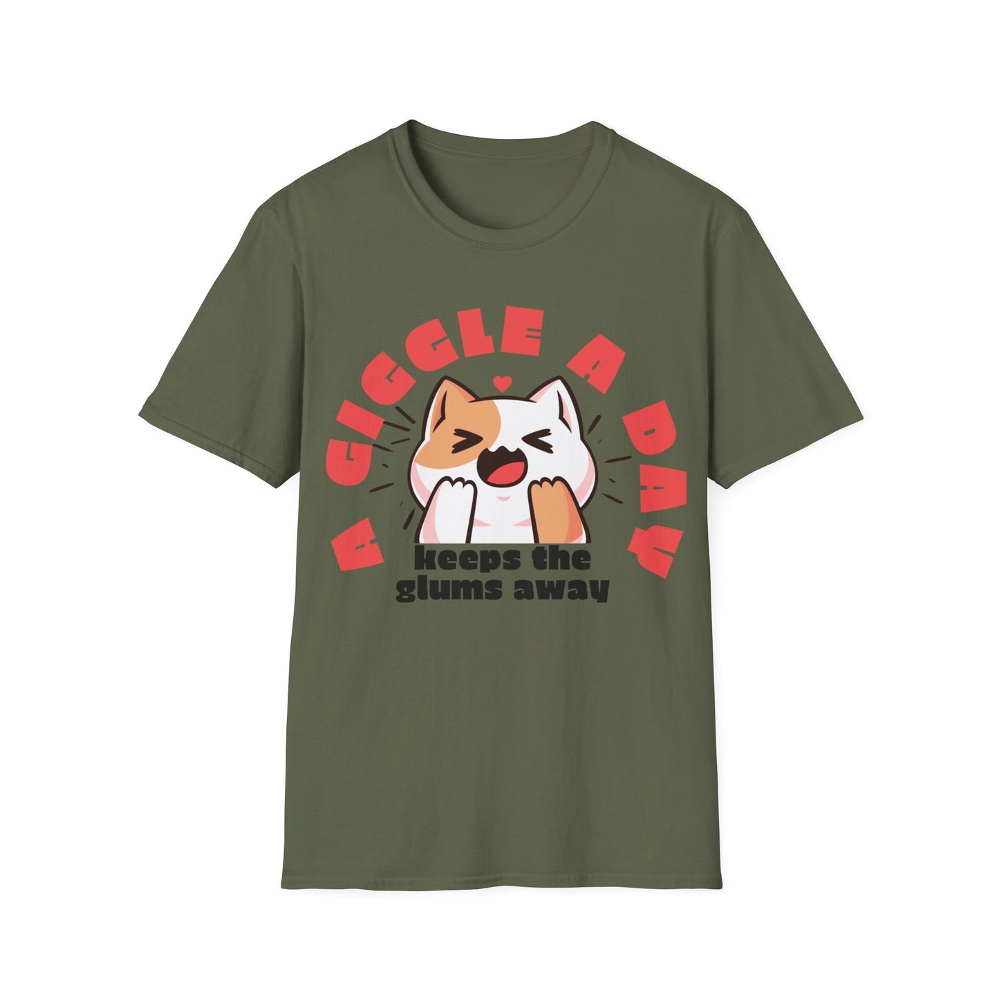A giggle a day keeps the glums away T-shirt