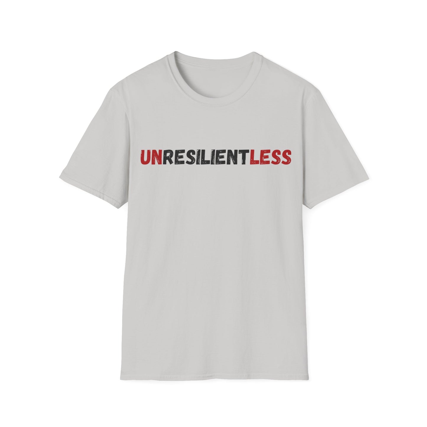 Unisex T-Shirt with 'Unresilientless' Play On Words Design