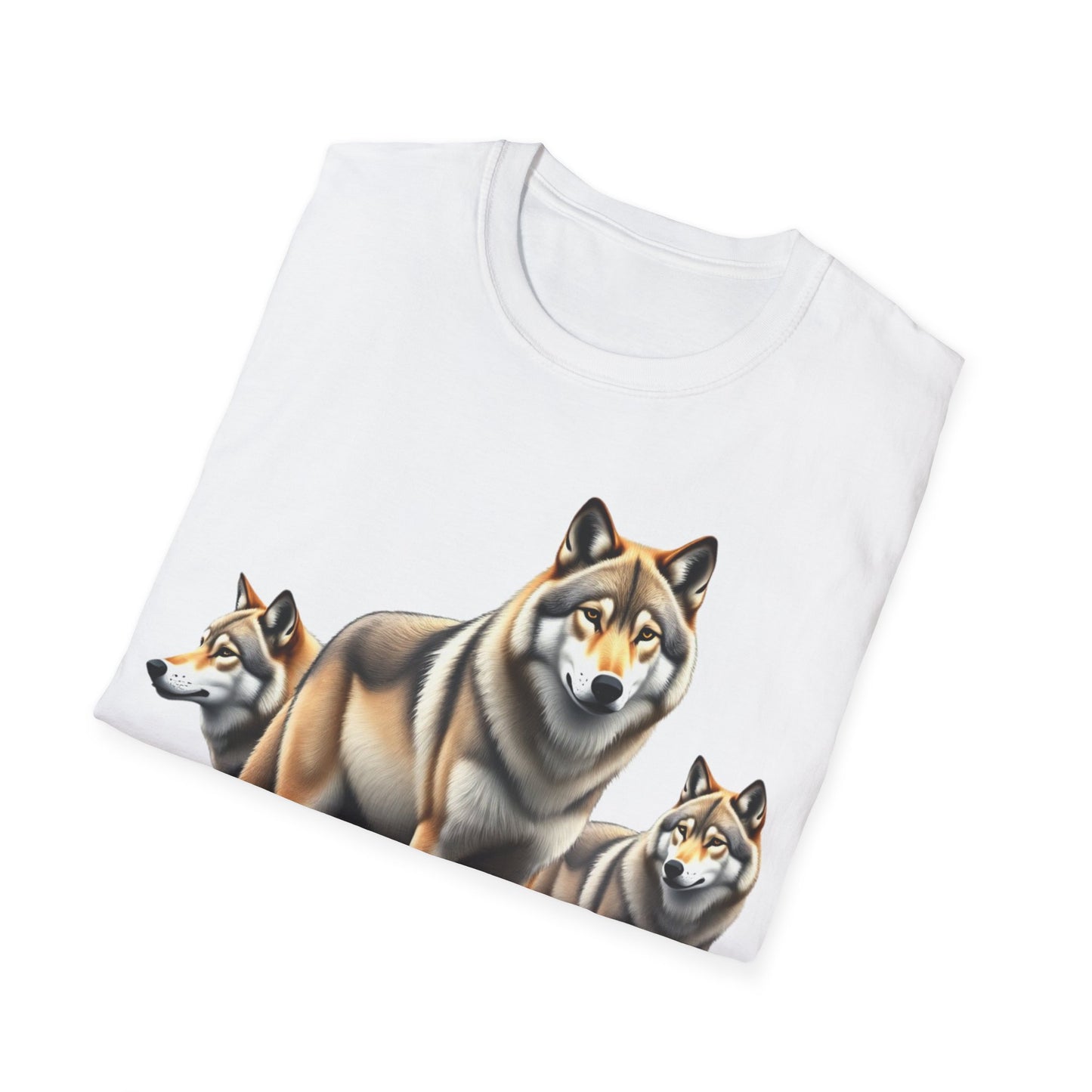Wolf Trio Unisex T-Shirt - 'You Are Not Alone' Design