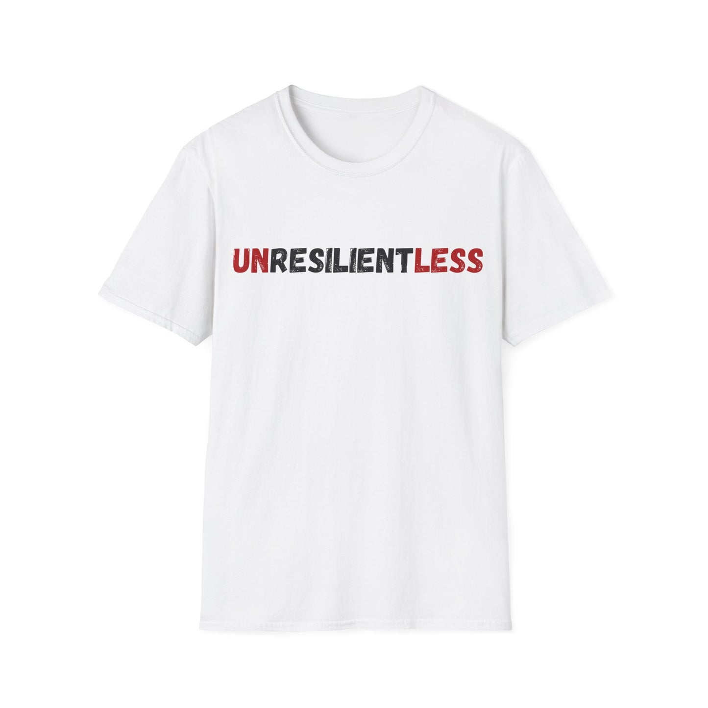 Unisex T-Shirt with 'Unresilientless' Play On Words Design