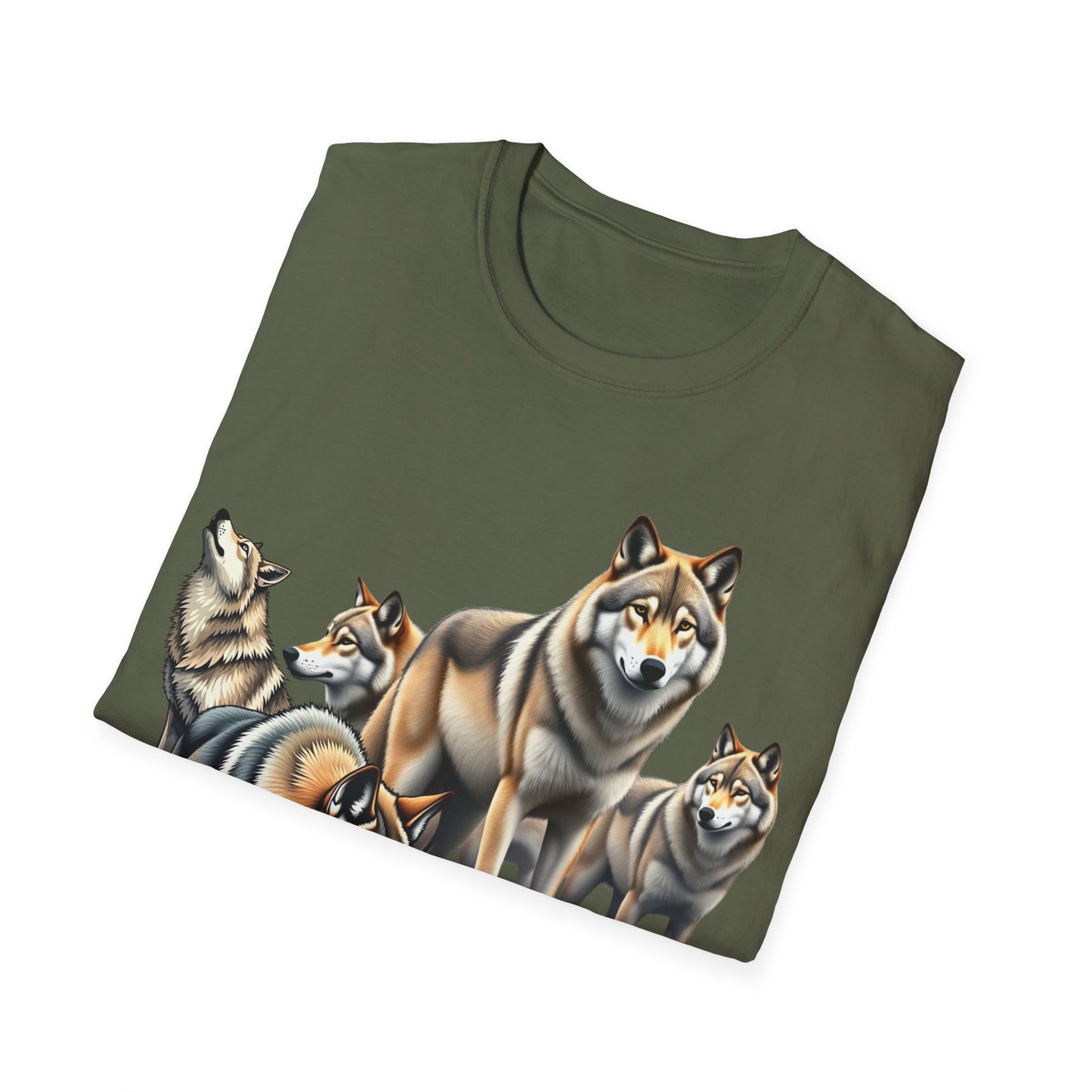 Wolf Pack Unisex T-Shirt 'Not Alone'